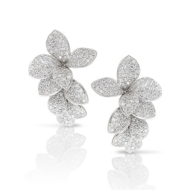 STELLA IN FIORE 18CT WHITE GOLD EARRINGS WITH DIAMONDS