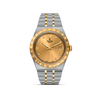 TUDOR ROYAL DATE STEEL & YELLOW GOLD 38MM