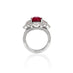 18CT WHITE GOLD 5.01CT BURMESE RUBY AND DIAMOND DRESS RING (Thumbnail 4)