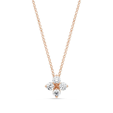 ROBERTO COIN 'LOVE IN VERONA' 18CT ROSE GOLD DIAMOND NECKLACE