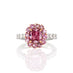 'VIVACITY' 1.39CT FANCY VIVID PURPLISH PINK CUSHION CUT ARGYLE PINK DIAMOND RING (Thumbnail 1)