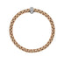 FOPE" EKA" 18CT ROSE & WHITE GOLD PAVE DIAMOND FLEXÍT BRACELET MEDIUM SIZE (Thumbnail 3)