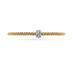 FOPE 'PRIMA' 18CT YELLOW GOLD AND WHITE GOLD DIAMOND PAVE SET RONDEL BRACELET SIZE MEDIUM (Thumbnail 2)