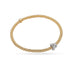 FOPE 'PRIMA' 18CT YELLOW GOLD AND WHITE GOLD DIAMOND PAVE SET RONDEL BRACELET SIZE MEDIUM (Thumbnail 1)