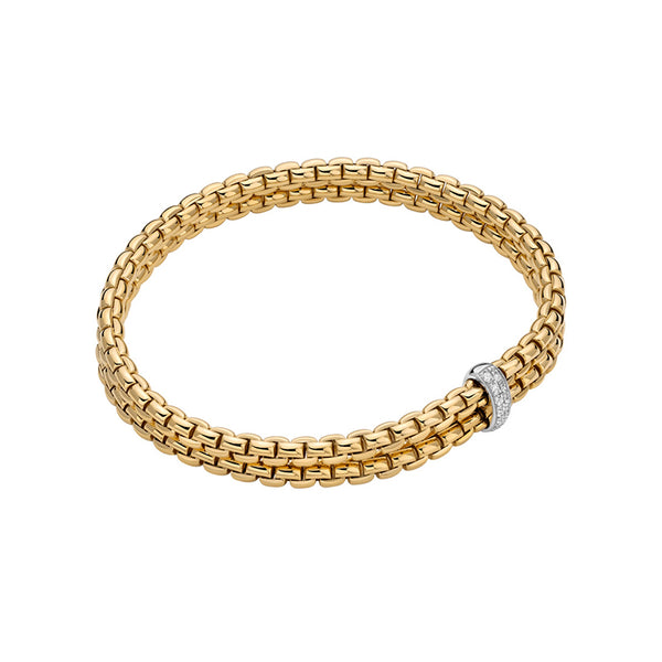 FOPE EKA 18CT YELLOW GOLD DIAMOND BRACELET (Image 1)