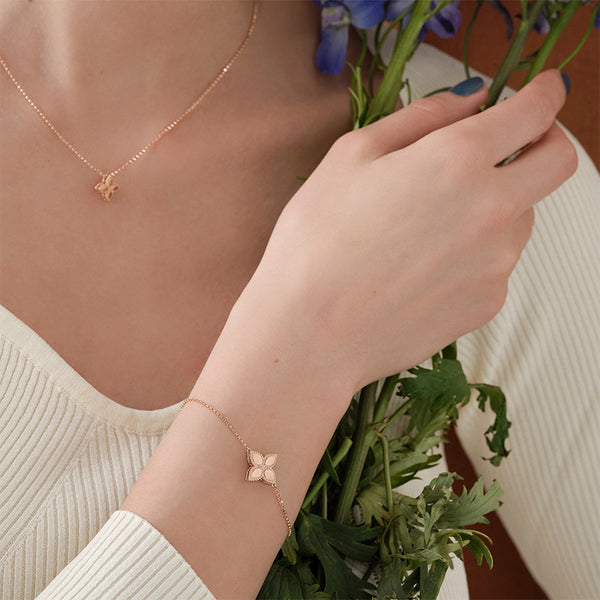 ROBERTO COIN 'PRINCESS FLOWER' 18CT ROSE GOLD BRACELET (Image 3)