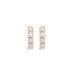 ROBERTO COIN "CENTO" 18CT ROSE GOLD DIAMOND CUFF-HOOP EARRINGS. (Thumbnail 2)