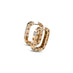 ROBERTO COIN 'POIS MOI' 18CT ROSE GOLD DIAMOND SET HOOP EARRINGS (Thumbnail 1)