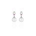 AUTORE 18CT WHITE GOLD SOUTH SEA PEARL, PINK SAPPHIRE & DIAMOND DROP EARRINGS (Thumbnail 1)