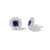 BAYCO PLATINUM SAPPHIRE & DIAMOND EARRINGS (Thumbnail 3)
