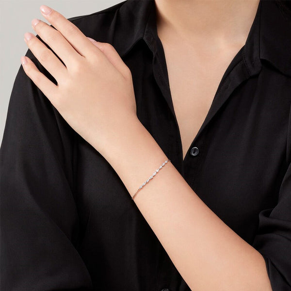 HEARTS ON FIRE 'AERIAL DEWDROP' 18CT WHITE GOLD DIAMOND BRACELET (Image 4)