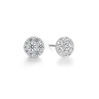 HEARTS ON FIRE 'TESSA' 18CT WHITE GOLD 1.02CT CIRCLE DIAMOND EARRINGS