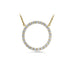 HEARTS ON FIRE 'SIGNATURE CIRCLE' 18CT YELLOW GOLD DIAMOND PENDANT LARGE (Thumbnail 1)