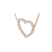 HEARTS ON FIRE 'SIGNATURE HEART' 18CT ROSE GOLD DIAMOND PENDANT LARGE (Thumbnail 2)