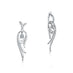 HEARTS ON FIRE VELA 18CT WHITE GOLD TWISTED DIAMOND DROP EARRINGS (Thumbnail 3)