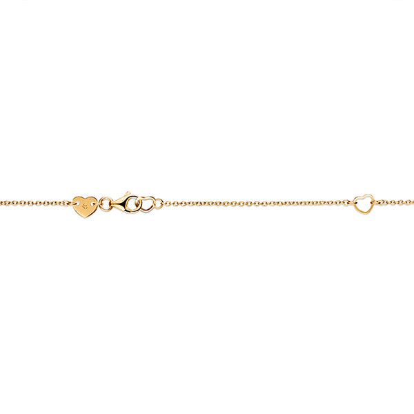 HEARTS ON FIRE 'LU' 18CT YELLOW GOLD DROPLET PENDANT (Image 4)