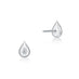 HEARTS ON FIRE 'LU' 18CT WHITE GOLD DIAMOND DROPLET STUD EARRINGS (Thumbnail 2)