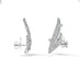 HEARTS ON FIRE VELA 18CT WHITE GOLD FRENCH CUT PAVE DIAMOND CLIMBER EARRINGS (Thumbnail 2)