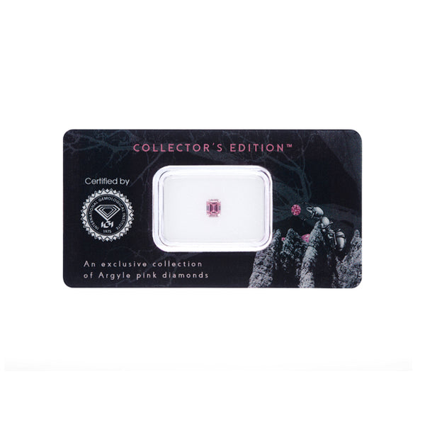 0.38CT 4P/SI2 EMERALD CUT ARGYLE PINK DIAMOND IGI COLLECTORS EDITION (Image 2)