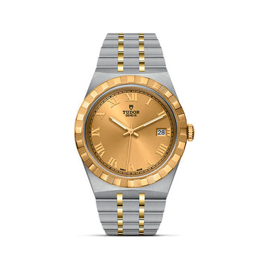 TUDOR ROYAL DATE STEEL & YELLOW GOLD 38MM