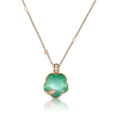 PASQUALE BRUNI PETIT JOLI LUNAIRE 18CT ROSE GOLD LUNAR GARDEN GEM & DIAMOND NECKLACE