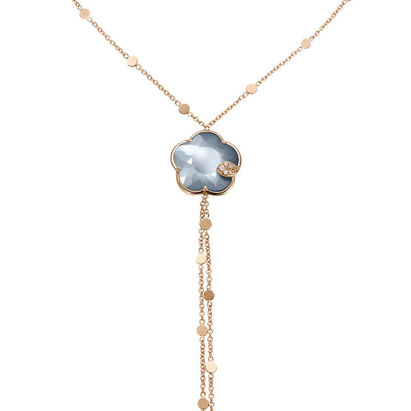 PASQUALE BRUNI TON JOLI LUNAIRE 18CT ROSE GOLD LUNAR NIGHT BLUE GEM & DIAMOND NECKTIE (Image 2)