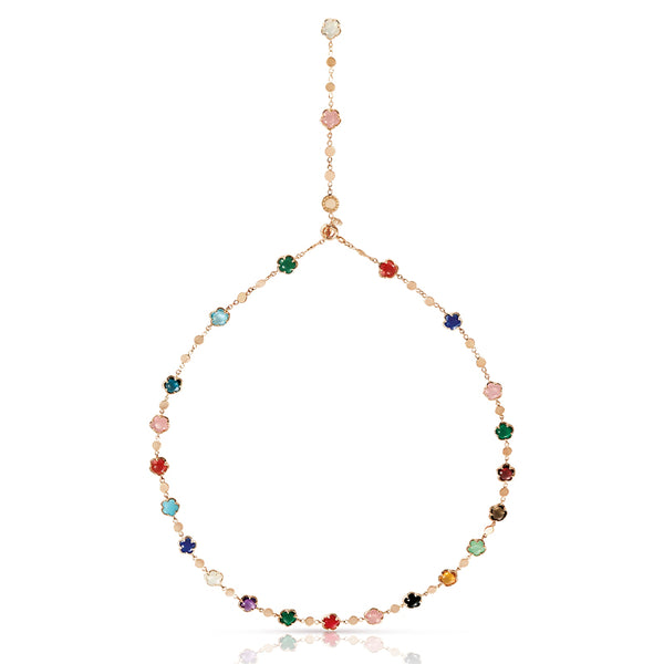 PASQUALE BRUNI FIGLIA DEI FIORI 18CT ROSE GOLD COLOURED GEMSTONE NECKLACE (Image 1)
