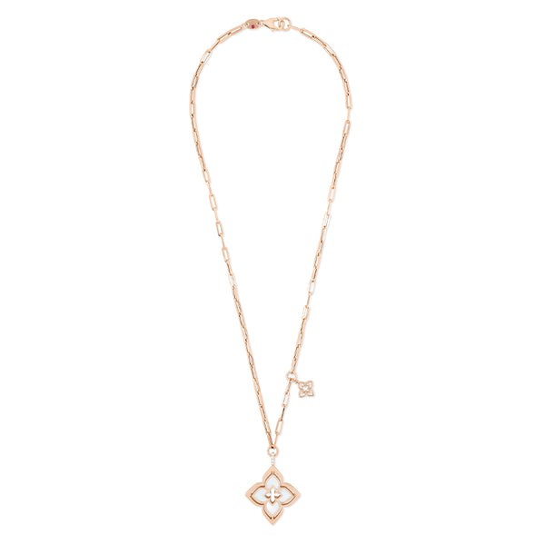 ROBERTO COIN 'VENETIAN PRINCESS' MOTHER OF PEARL AND DIAMOND NECKLACE (Image 3)