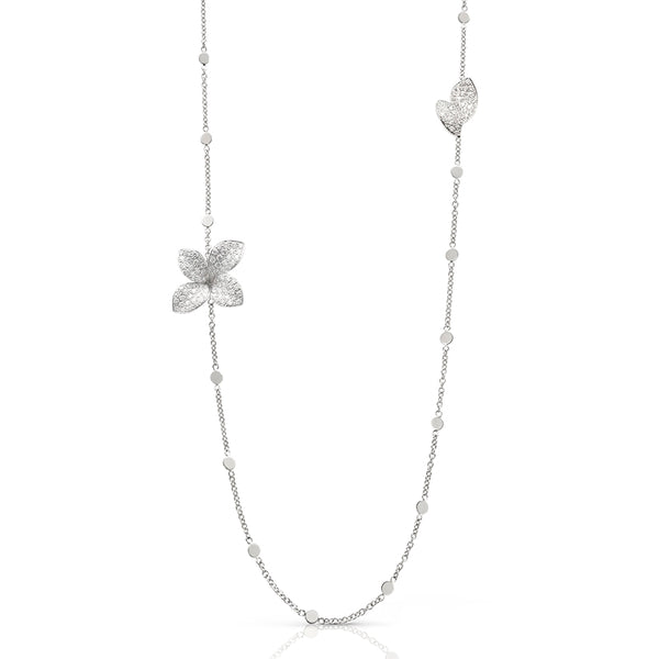 PASQUALE BRUNI GIARDINI SEGRETI 18CT WHITE GOLD DIAMOND OPERA NECKLACE (Image 1)