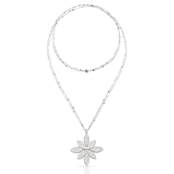 PASQUALE BRUNI GHIRLANDA LUCE DI LOTO 18CT WHITE GOLD DIAMOND NECKLACE (Image 1)