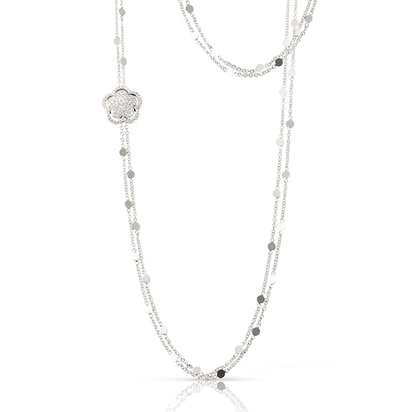 PASQUALE BRUNI BON TON 18CT WHITE GOLD ONYX & DIAMOND SAUTOIR (Image 1)