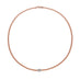 FOPE 'PRIMA' 18CT ROSE & WHITE GOLD PAVE DIAMOND RHONDEL NECKLACE 43CM (Thumbnail 1)
