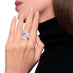 PASQUALE BRUNI 'GIARDINI SEGRETI' 18CT WHITE GOLD 2.15CT DIAMOND THREE LEAVES RING (Thumbnail 2)