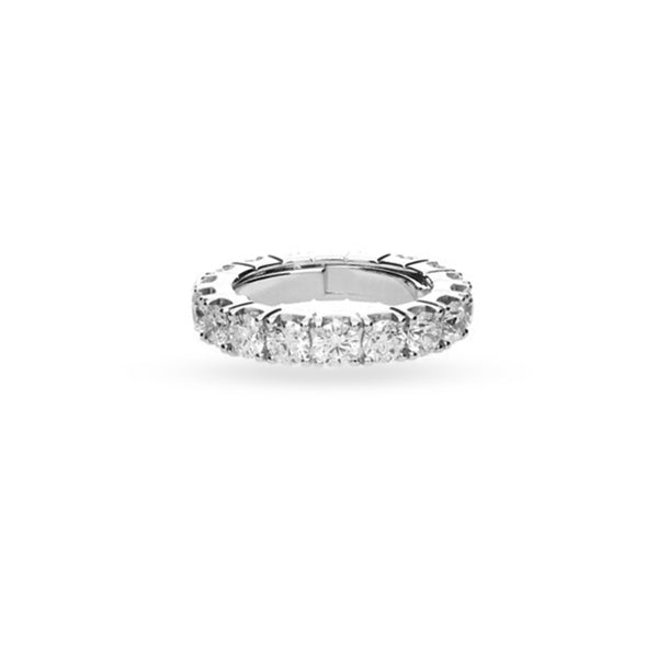 DEMEGLIO 18CT WHITE GOLD MULTISIZE ROUND BRILLIANT CUT DIAMOND RING (Image 1)