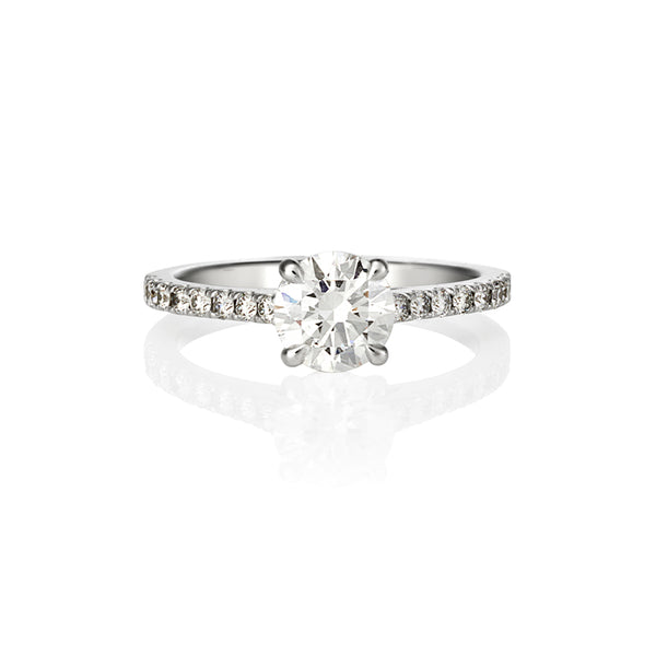 PLATINUM 1.00CT DIAMOND RING (Image 1)