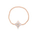 ROBERTO COIN PRINCESS FLOWER 18CT ROSE & WHITE GOLD MOTHER OF PEARL & DIAMOND BRACELET (Thumbnail 1)