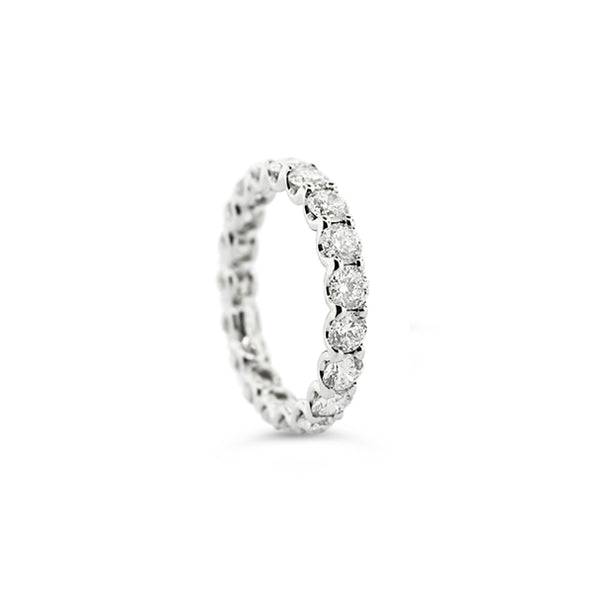 ROBERTO COIN "CENTO" 18CT WHITE GOLD DIAMOND ETERNITY BAND (Image 2)
