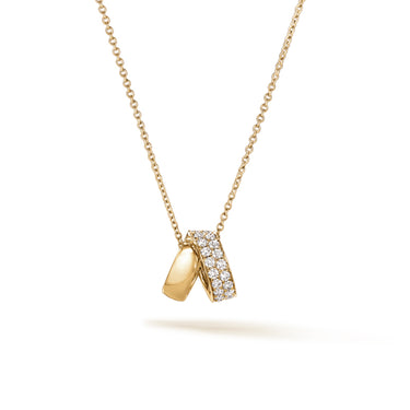 HEARTS ON FIRE INSIDE/OUT 18CT YELLOW GOLD MULTI-WEAR DIAMOND PENDANT