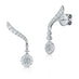 HEARTS ON FIRE "VELA" 18CT WHITE GOLD ROUND BRILLIANT CUT DIAMOND DROP EARRING (Thumbnail 1)