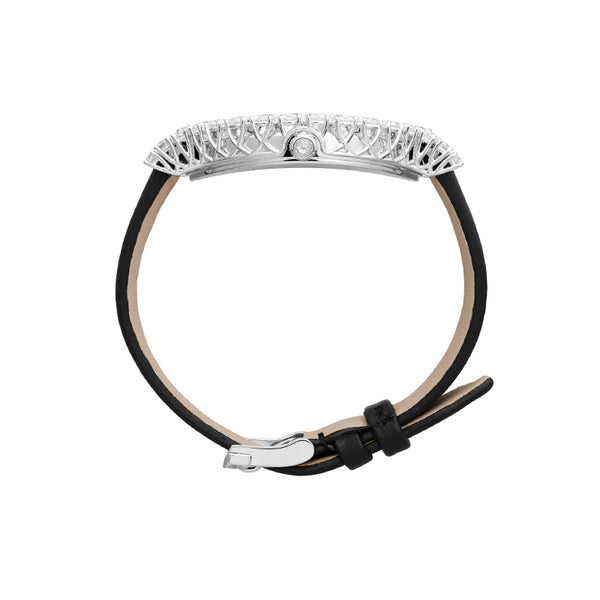 CHOPARD DIAMOND-SET L'HEURE DU DIAMANT WITH BLACK STRAP (Image 3)
