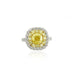 2.01CT FANCY YELLOW CUSHION CUT DIAMOND RING (Thumbnail 1)