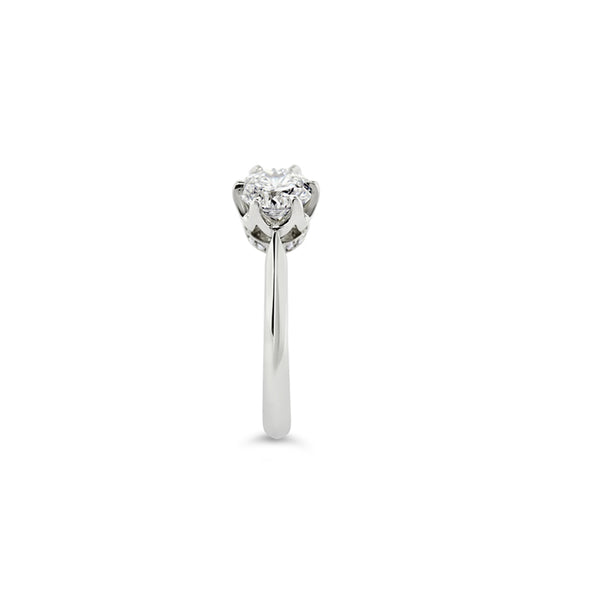 PLATINUM 1.07CT CENTO CUT DIAMOND ROBERTO COIN ENGAGEMENT RING (Image 3)