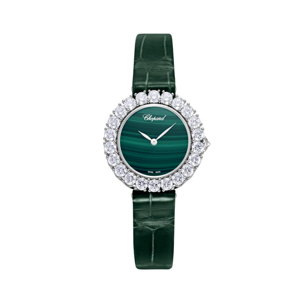 L HEURE DU DIAMANT SMALL VINTAGE WITH MALACHITE DIAL