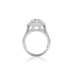 PLATINUM 5.02CT OVAL CUT PAVE HALO DESIGN DIAMOND RING (Thumbnail 4)