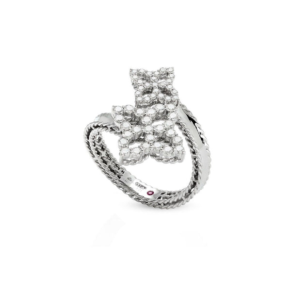 ROBERTO COIN 'DIAMOND PRINCESS' 18CT WHITE GOLD DIAMOND RING (Image 2)