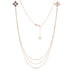 ROBERTO COIN 'PRINCESS FLOWER' 18CT ROSE & WHITE GOLD MOTHER OF PEARL, BLACK JADE & DIAMOND NECKLACE (Thumbnail 1)