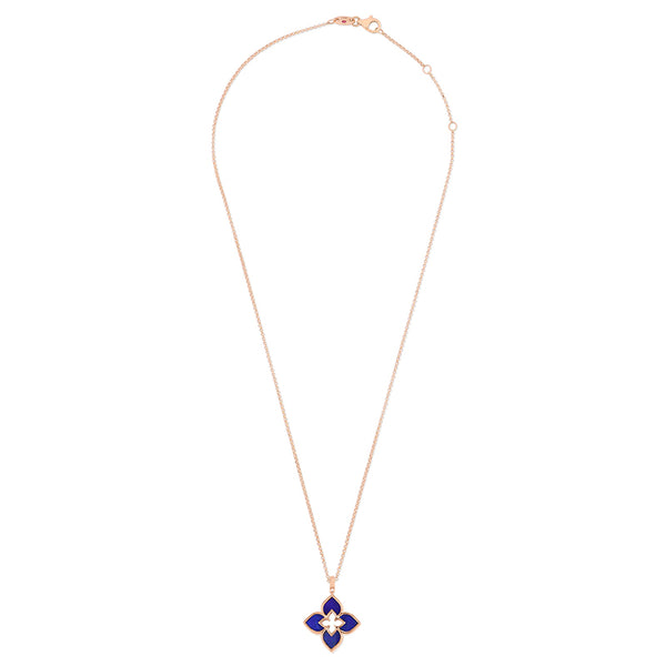 ROBERTO COIN 'LOVE IN VERONA' 18CT ROSE GOLD BLUE LAPIS NECKLACE (Image 2)