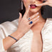 DEMEGLIO CASHMERE 18CT WHITE GOLD AND SAPPHIRE STRETCH BRACELET (Thumbnail 3)