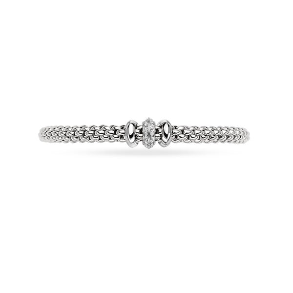 FOPE 'FLEX'IT SOLO' 18CT WHITE GOLD PAVE DIAMOND BRACELET (Image 2)