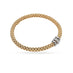 FOPE 'FLEX'IT SOLO' 18CT YELLOW GOLD AND 18CT WHITE GOLD PAVE DIAMOND BRACELET (Thumbnail 1)
